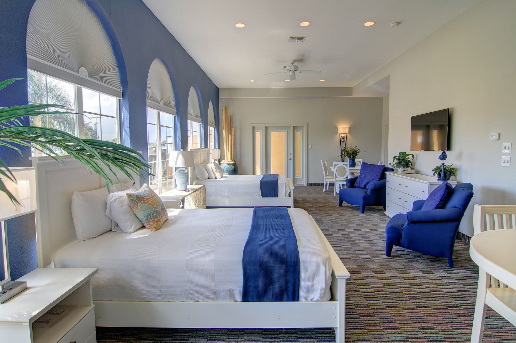 The bedroom in our Port Aransas rental condos