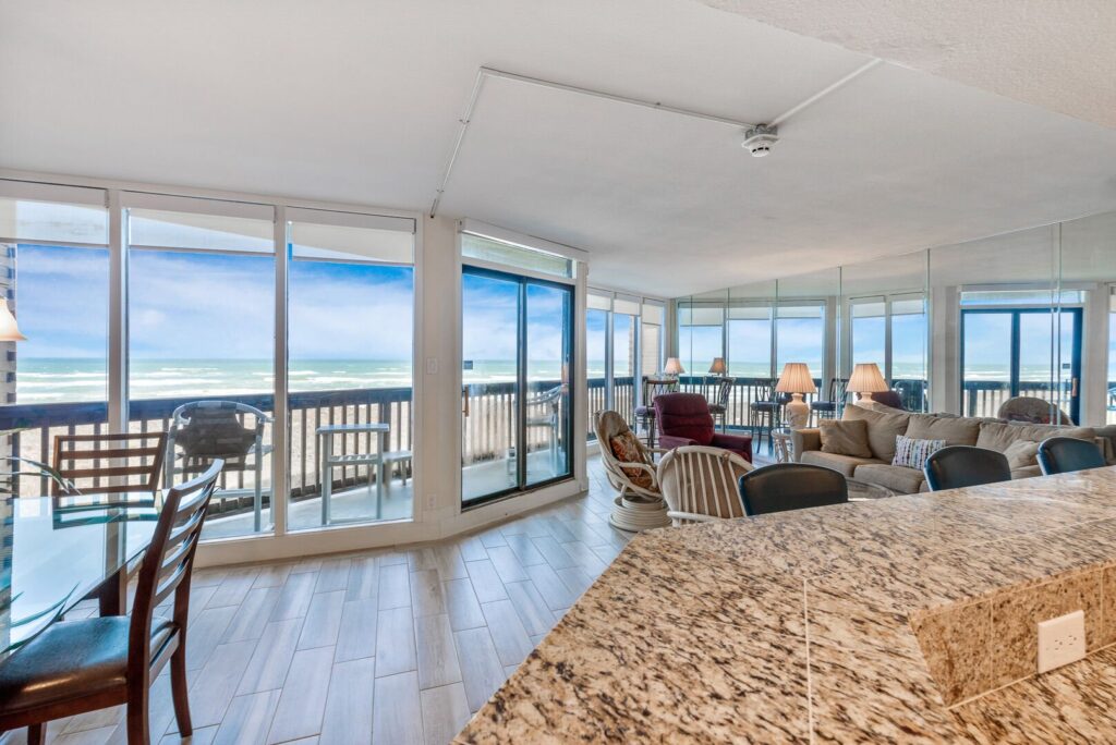 The kitchen in one of our Sandpiper condo rentals