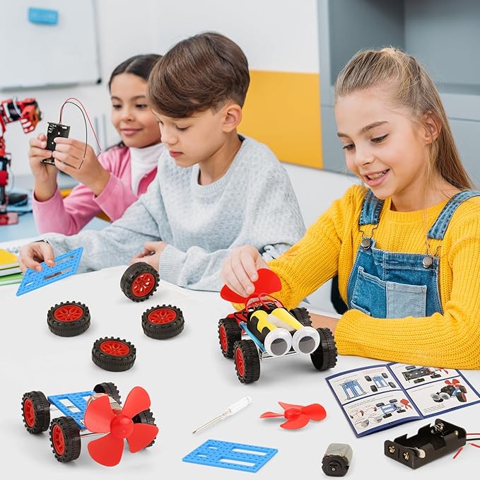 Family Craft Time: Robot Wind Powered Cars